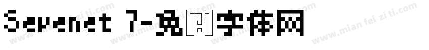 Sevenet 7字体转换